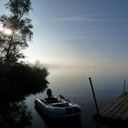 Schleibruecke bei Lindaunis im Morgennebel