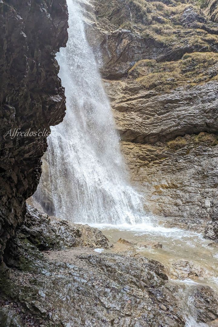 Schleierfall bei Regen