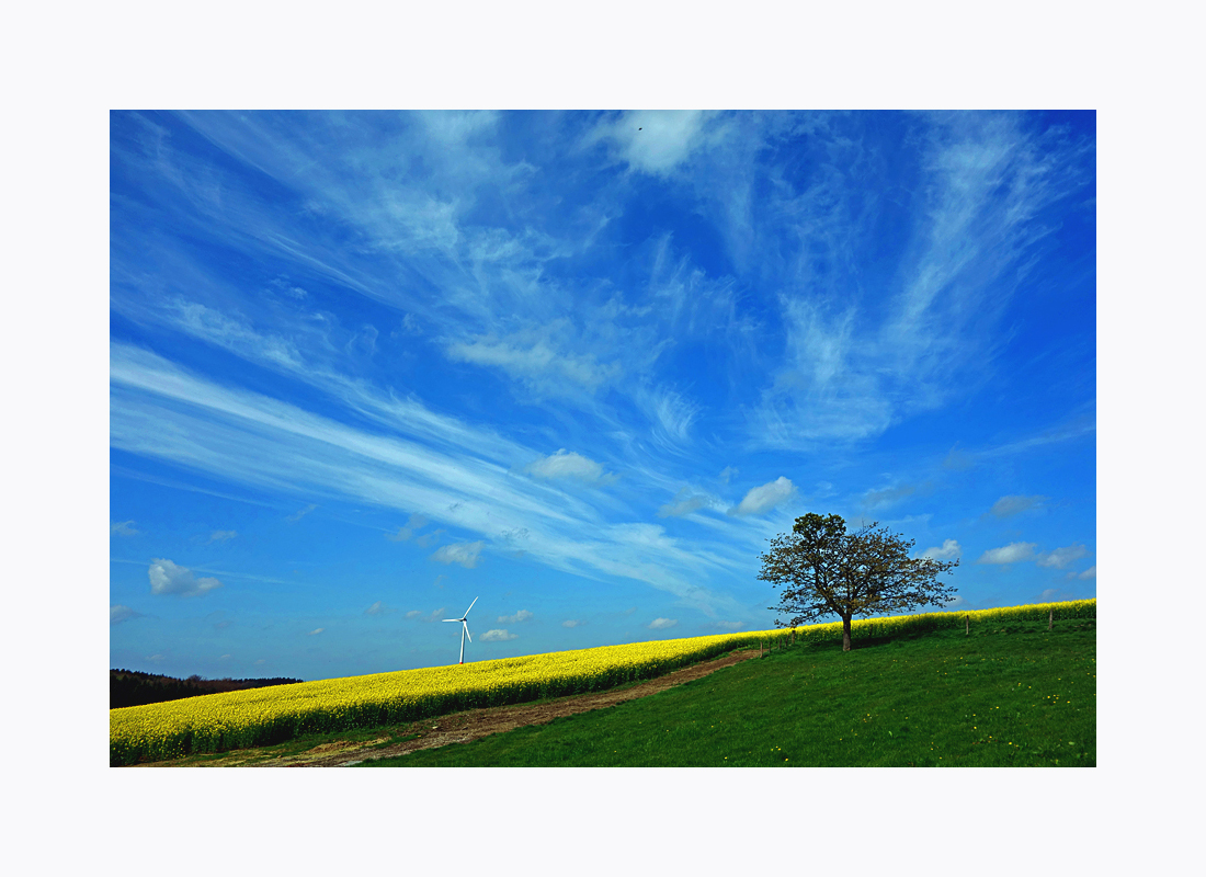 Schleierwolken über dem Land