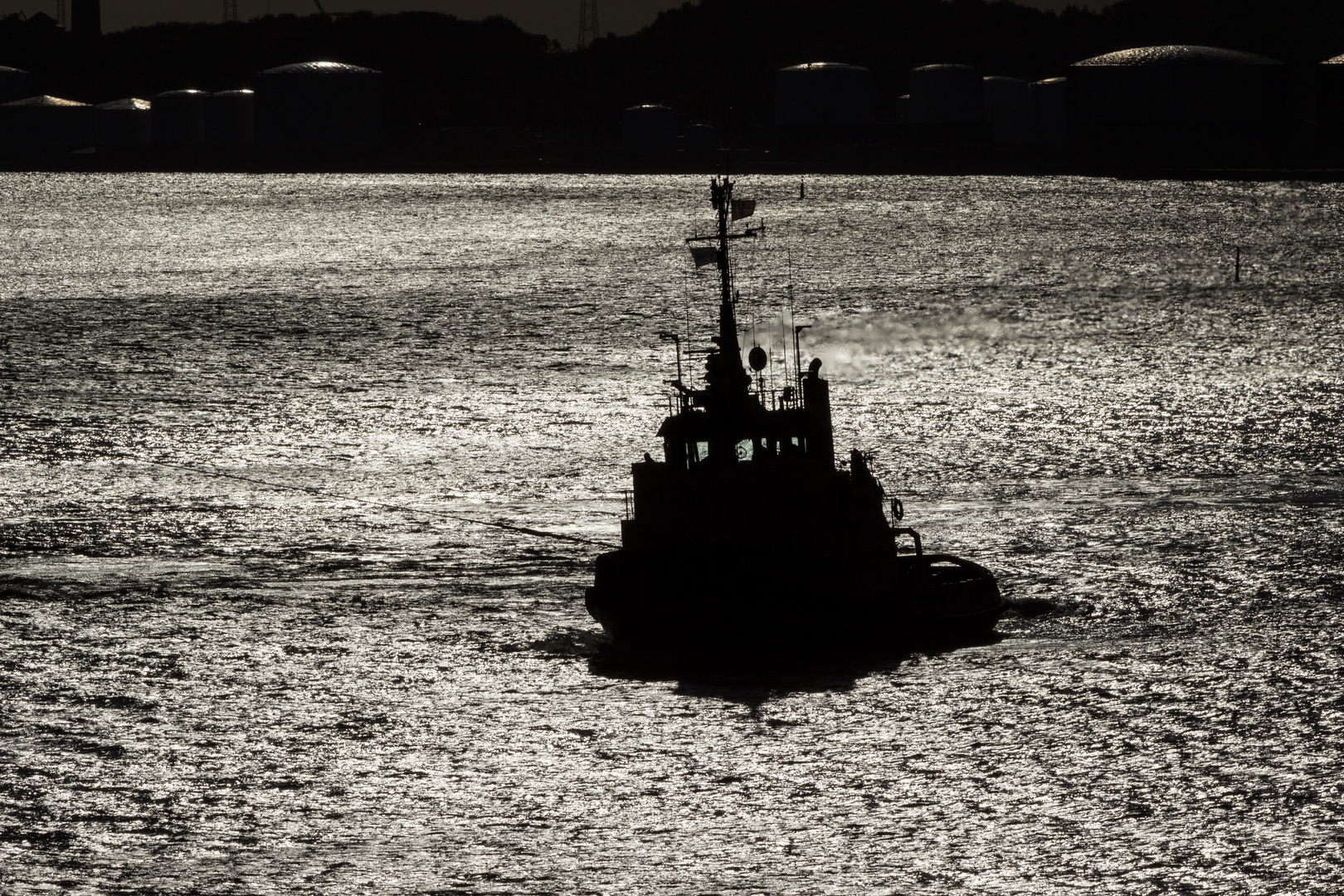 Schlepper im Limfjord Aalborg