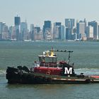 Schlepper vor Manhattan