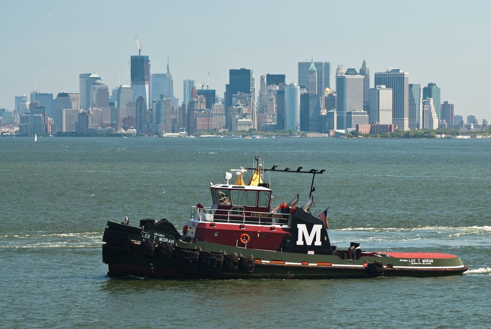 Schlepper vor Manhattan