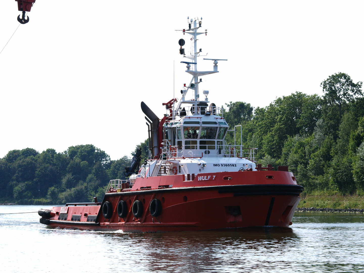 Schlepper " WULF 7 " auf dem Nord-Ostsee-Kanal