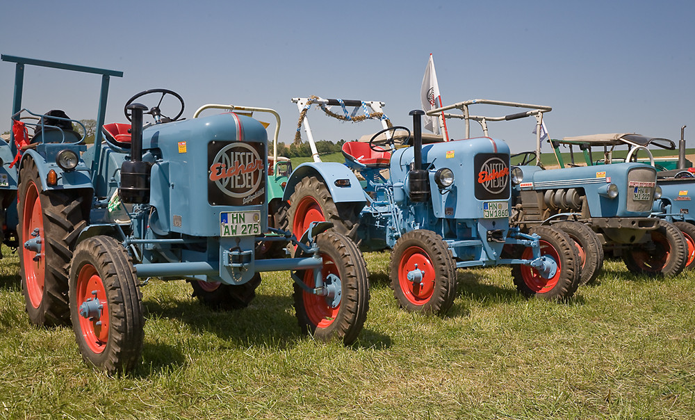 Schleppertreffen 2008 - hier eine Eicher - Familie