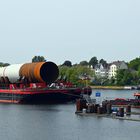 Schleppzug am 21.05.23 vor der Schleuse Kiel Holtenau