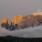 Schlern im Abendrot