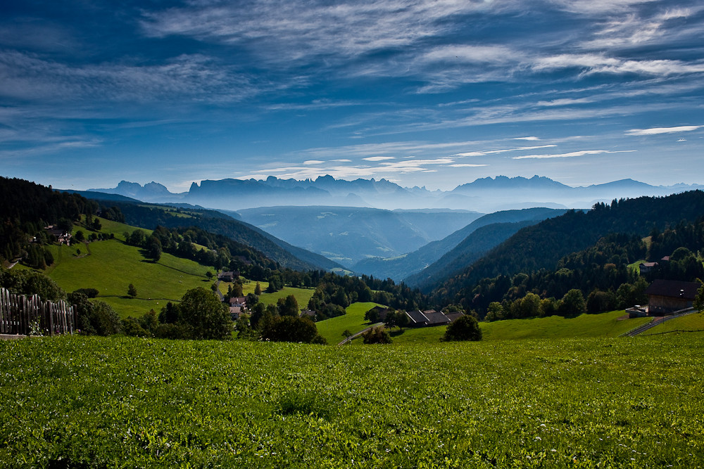 Schlern, Langkofel und Rosengarten