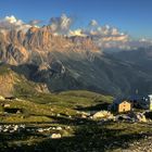 Schlernhütte mit Rosengarten