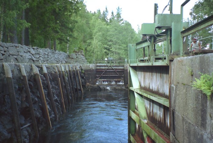 Schleuse am Dalsland-Kanal, Schweden