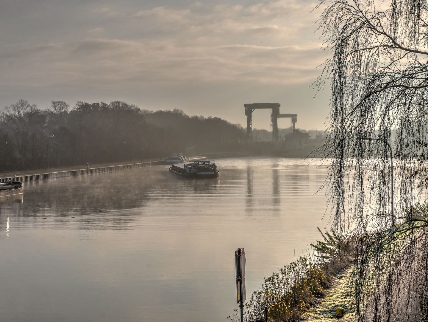 Schleuse am Wesel-Datteln-Kanal