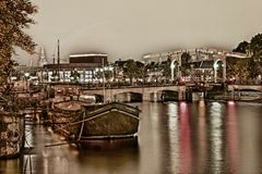 Schleuse an der Magere Brug Amsterdam