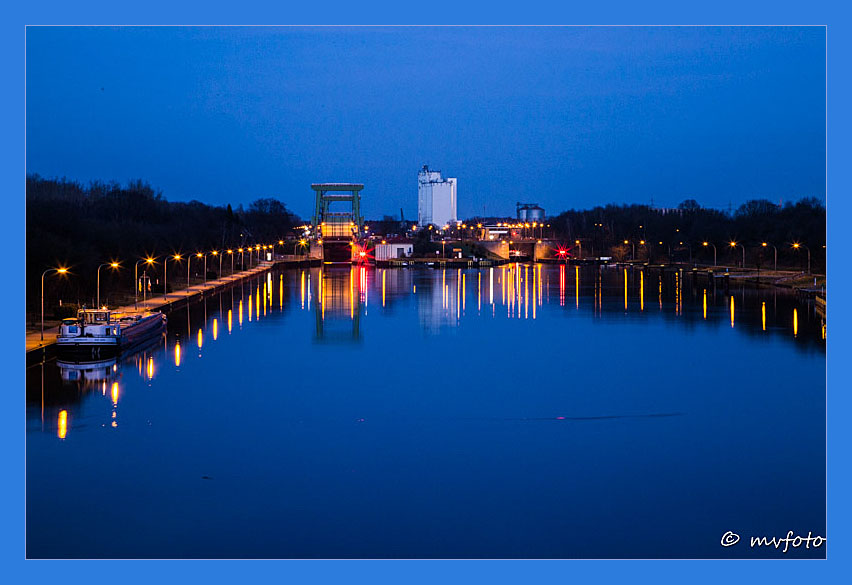 Schleuse Dorsten - blaue Stunde (Reloaded)