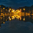 Schleuse Drakenburg am Abend