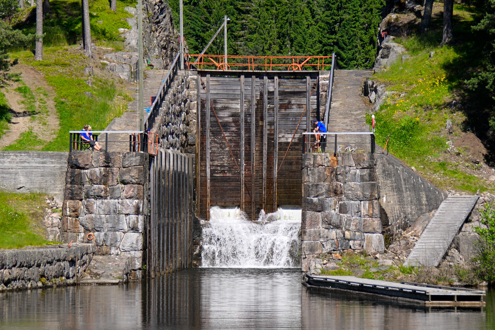 Schleuse Eidsfoss im Telemarkkanal