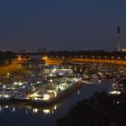 Schleuse Friedrichsfeld während des Streikes