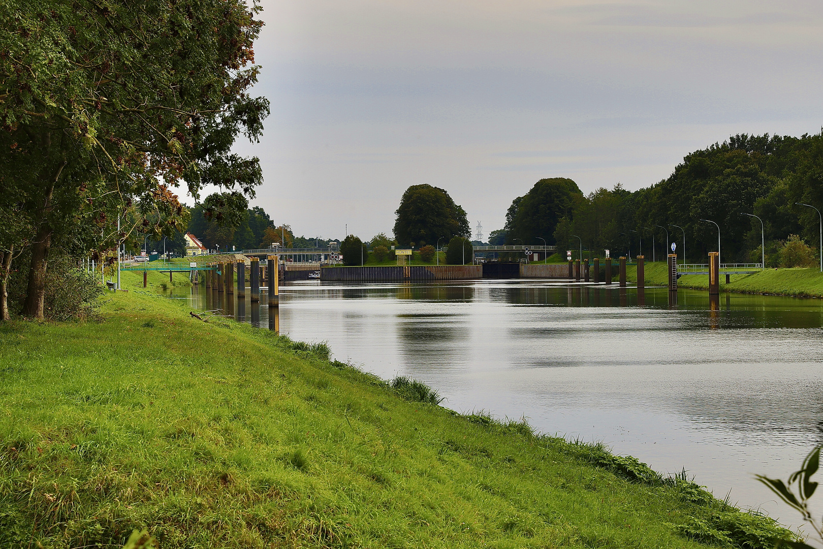 Schleuse Hüntel Foto & Bild landschaft, natur Bilder auf