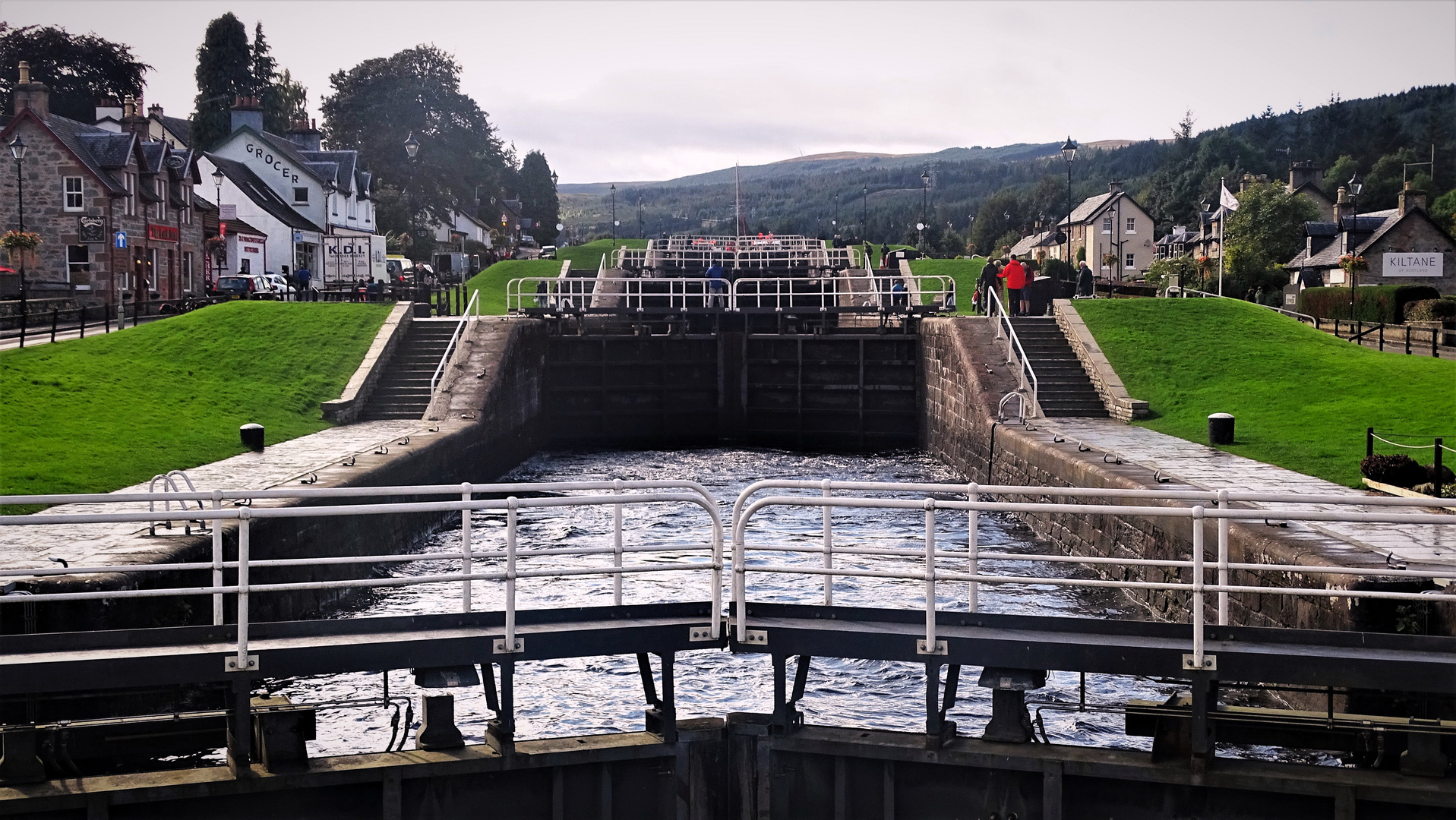 Schleuse in Fort Augustus (Schottland)...