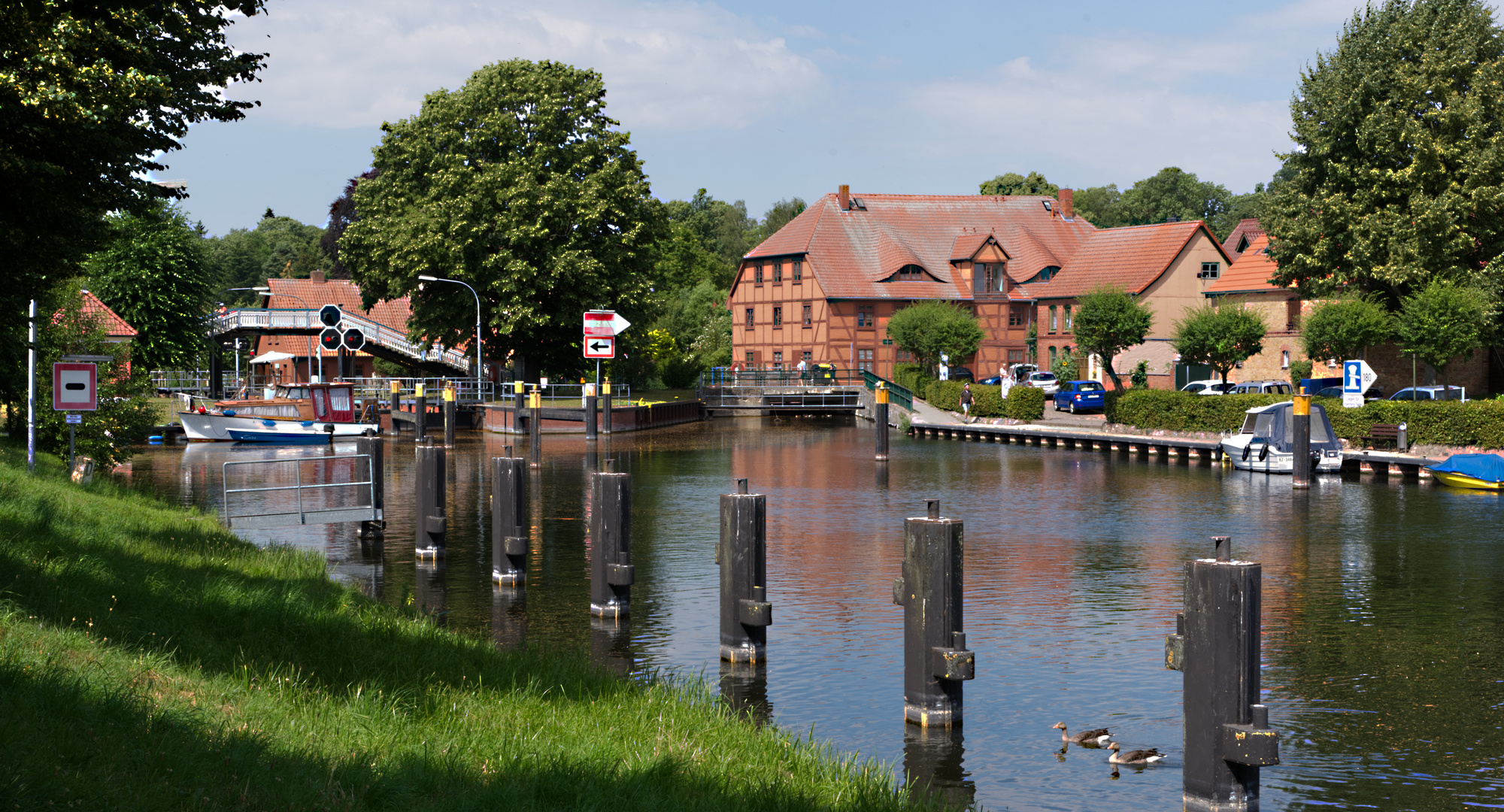 Schleuse in Plau am See