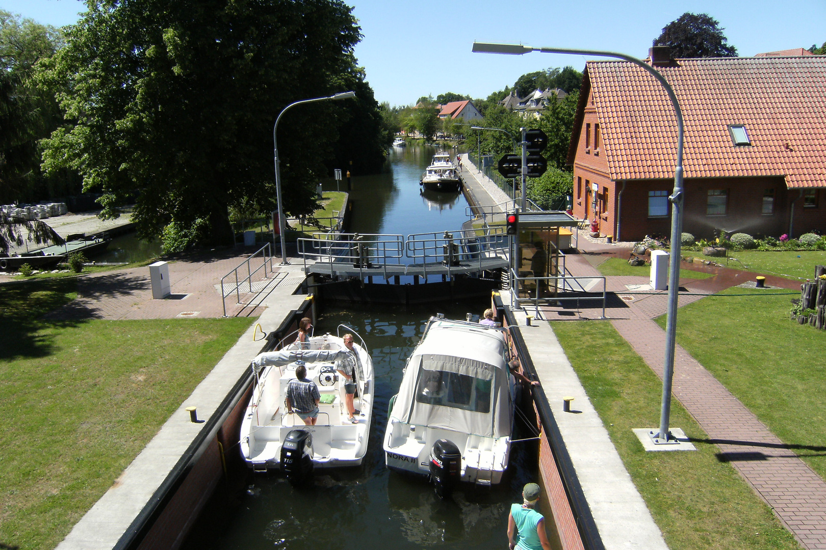 Schleuse in Plau am See