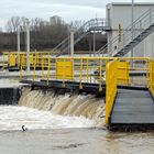 Schleuse Kostheim bei Hochwasser -3-