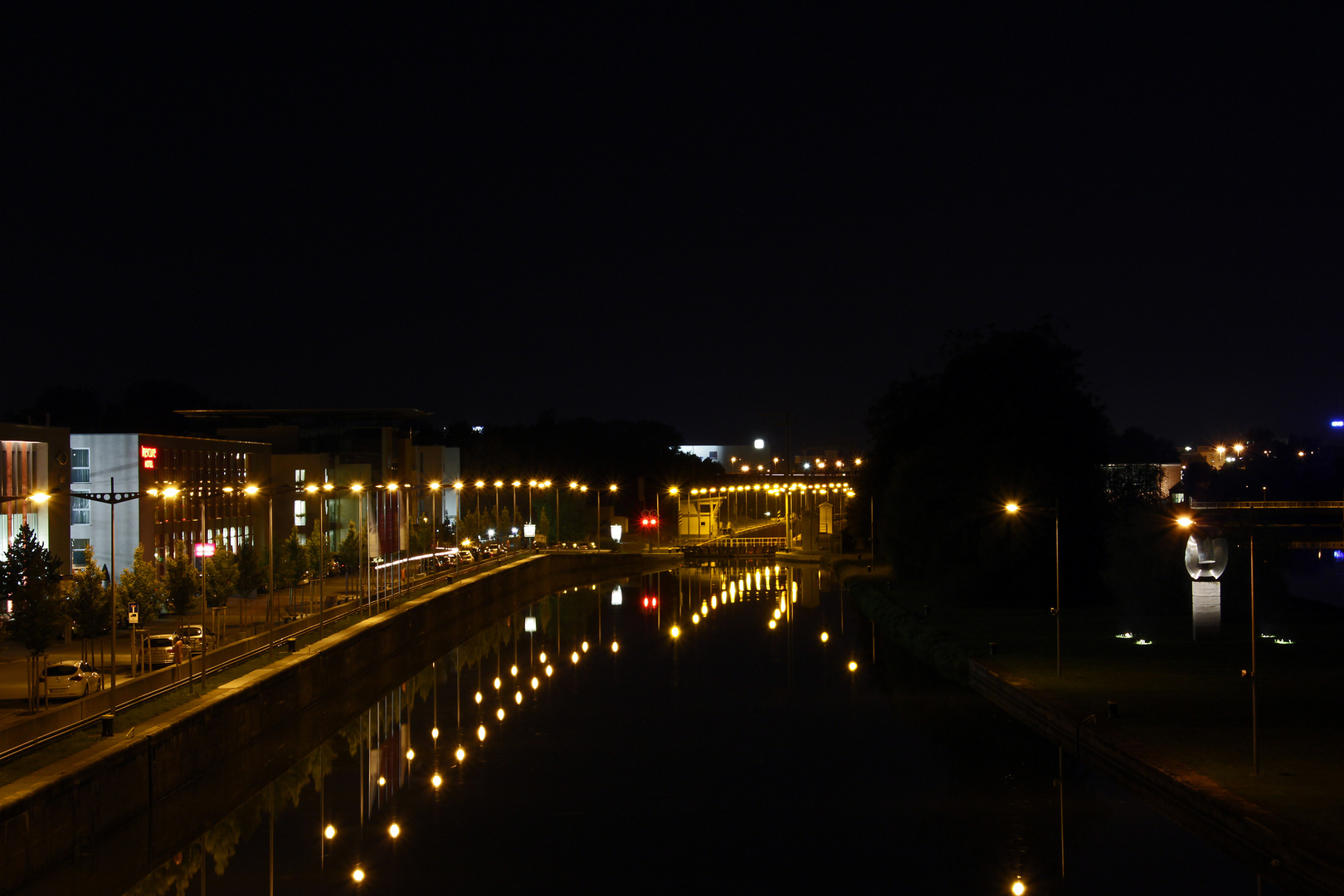 Schleuse Schweinfurt, am Main