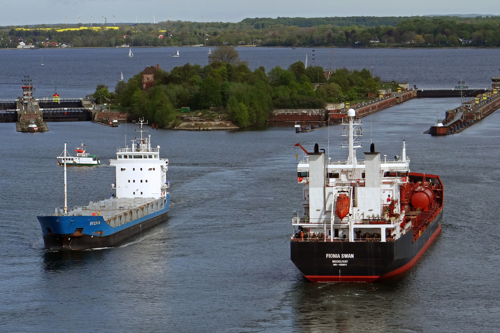 Schleusen in Kiel-Holtenau