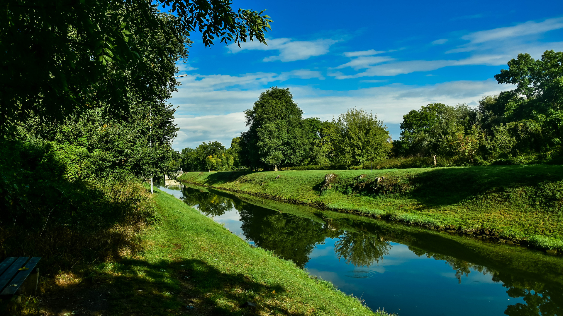 Schleusenkanal in Halle