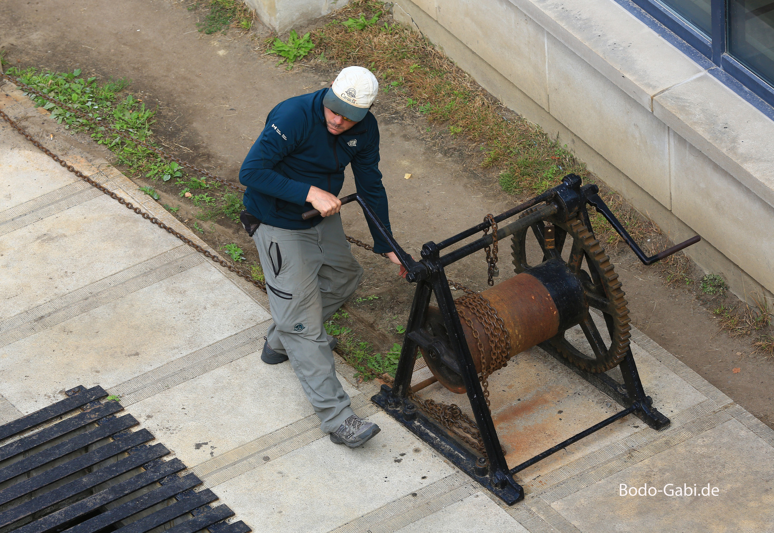 Schleuser an der Schleusentreppe des Rideau Canals