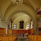 Schlicht aber schön,- Innenansicht der Kirche Soglio im Bergell. (CH)