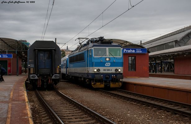 Schlichte Szene vom Bahnsteig