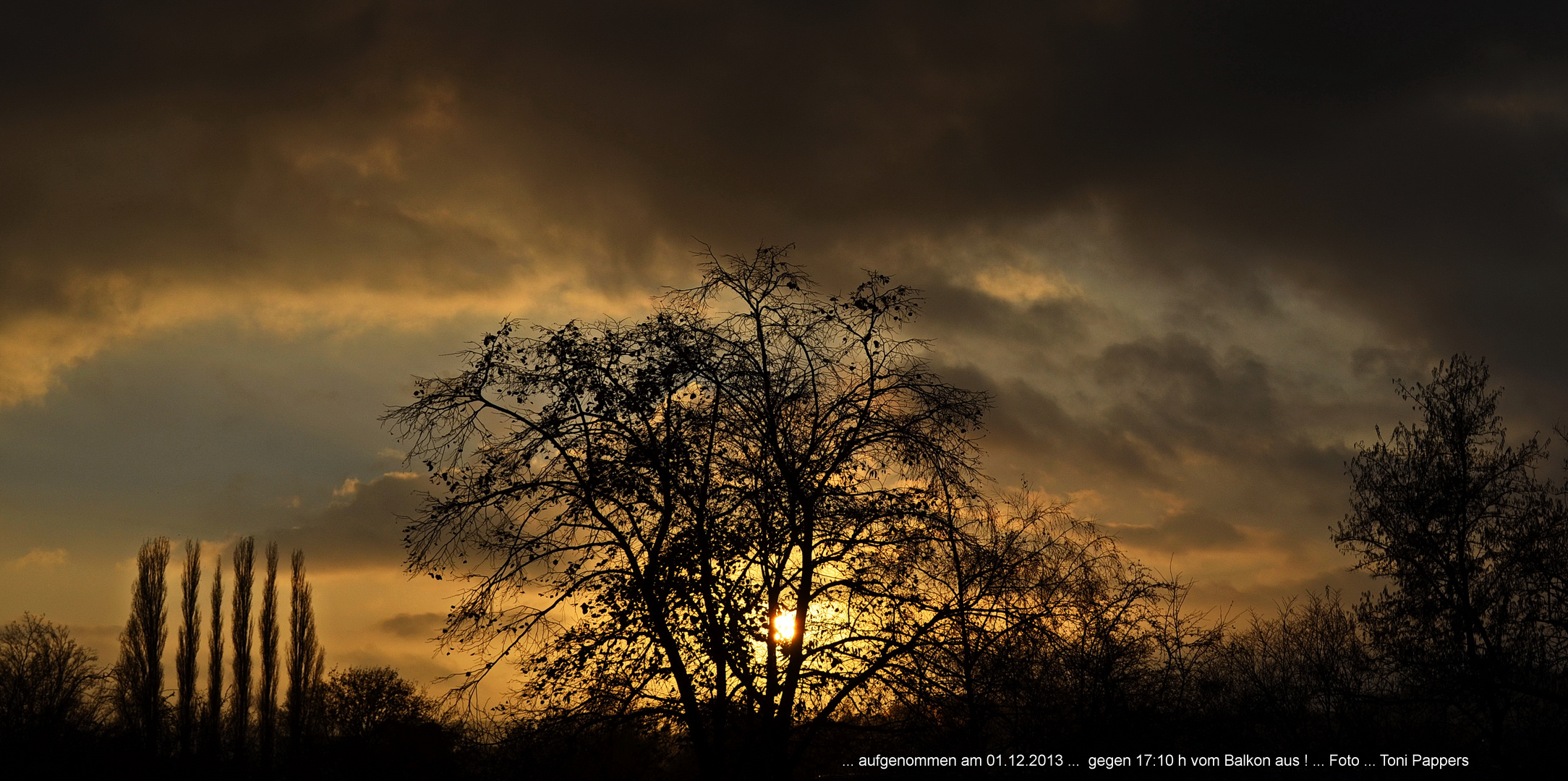 Schlichter Sonnenuntergang