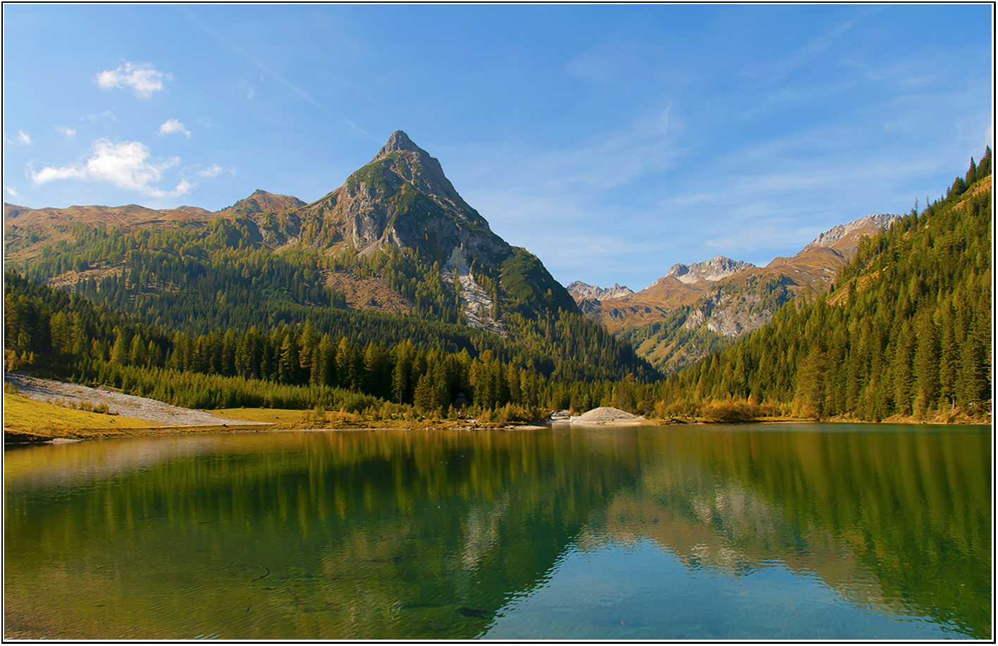 Schlierersee mit Riedingspitz