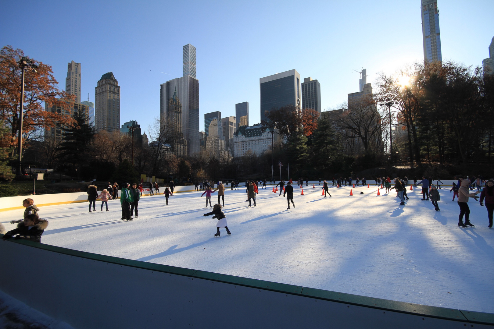 Schlittschuh laufen im Central Park New York