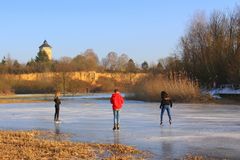 Schlittschuhfahren war möglich 