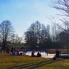 Schlittschuhlaufen auf dem Golfplatz