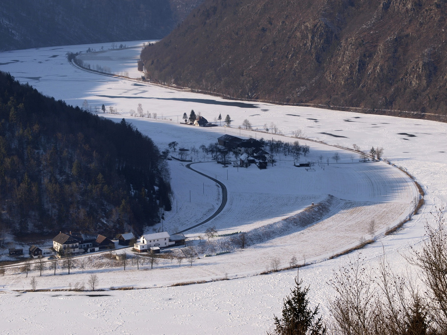 Schlögener Schlinge am 11. Jännner 2012