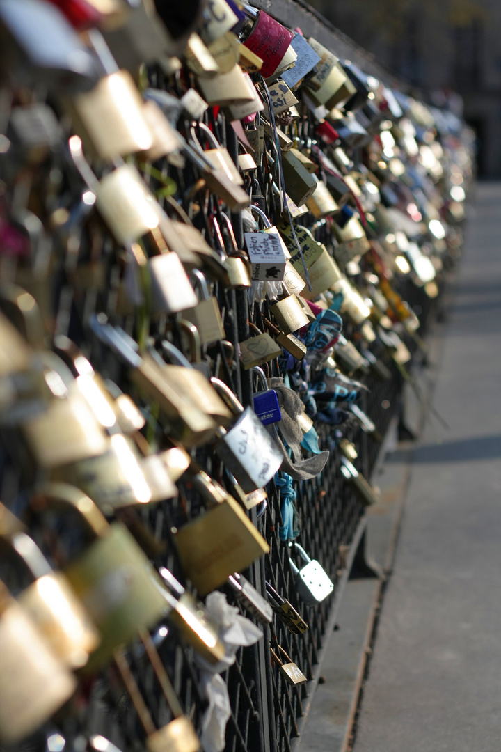 Schlösser der Liebe an der Pont des Arts