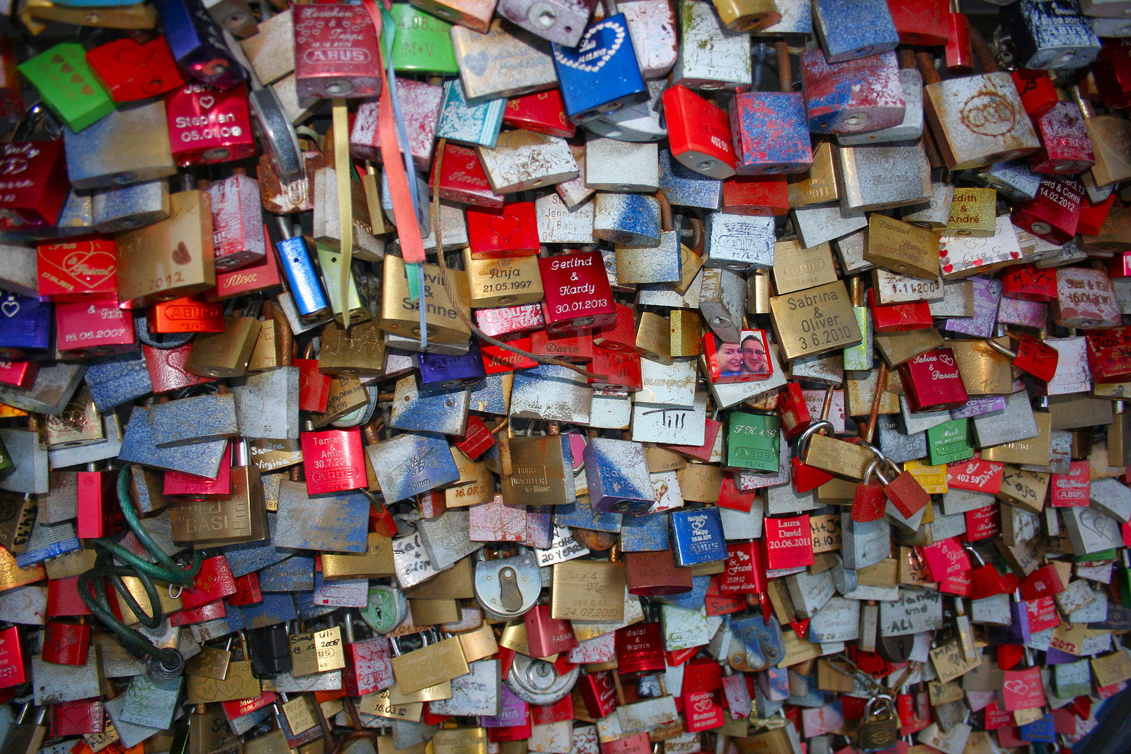 Schlösser der Liebe - Hohenzollernbrücke Köln