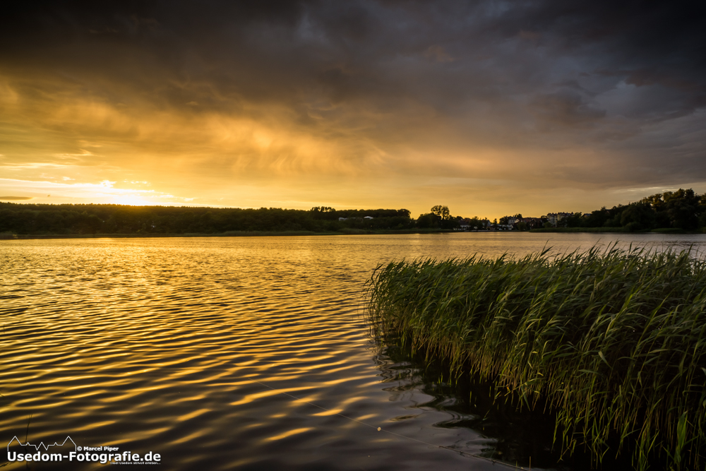 Schloonsee mit Blick auf Bansin bei Sonnenuntergang am 15.06.2013