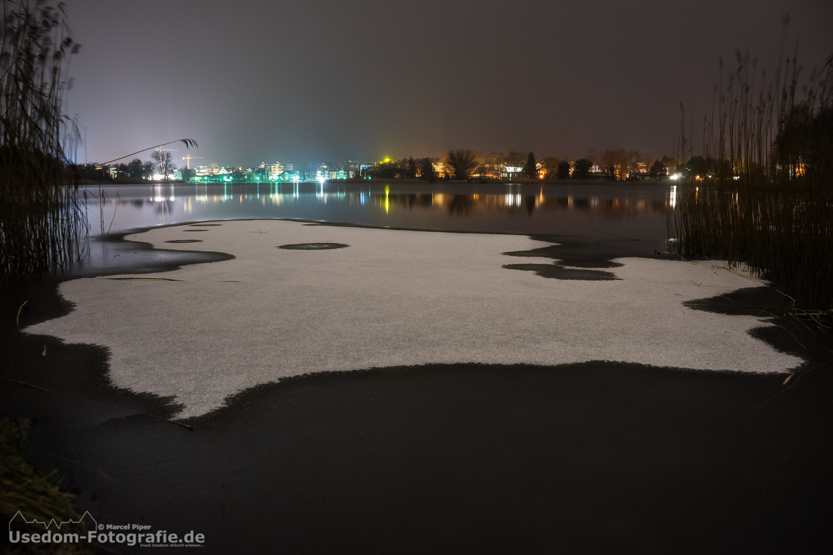 Schloonsee und Bansin in der Nacht