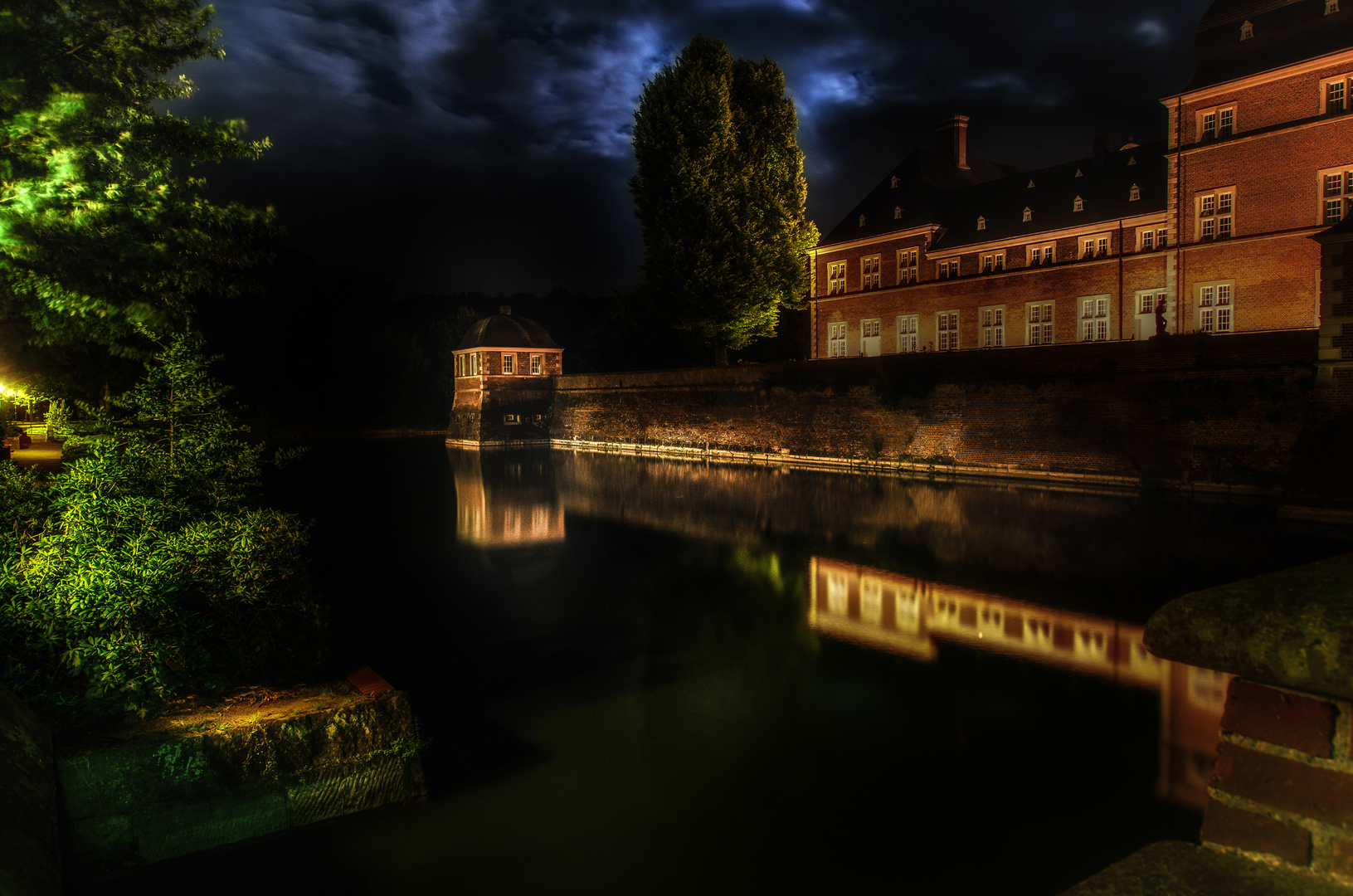 Schloss Ahaus bei Nacht