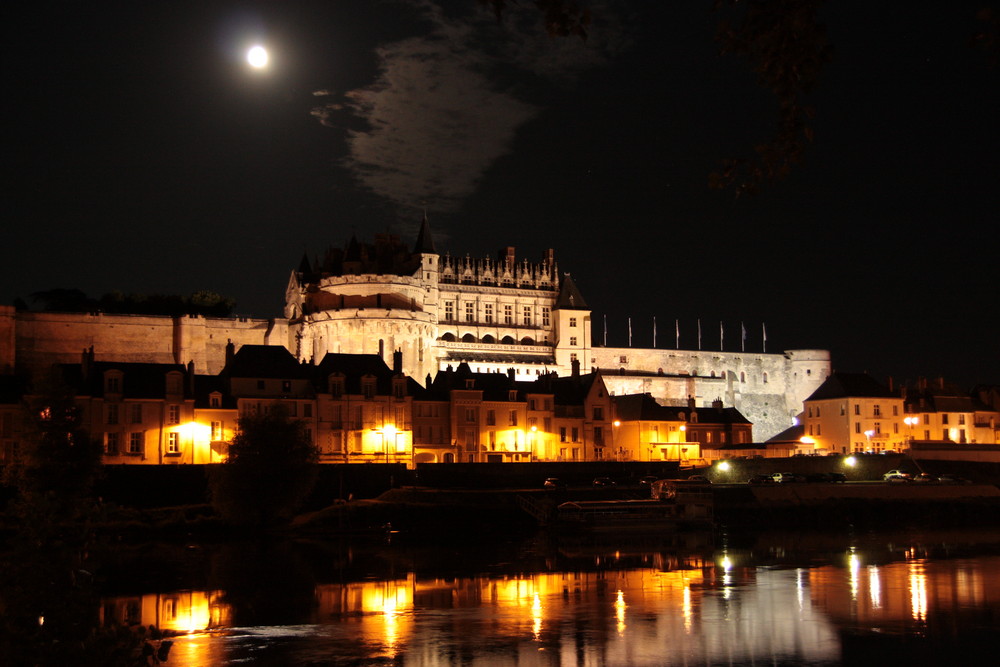 Schloss Amboise bei Nacht