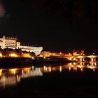 Schloss Amboise bei Nacht - mit Brücke