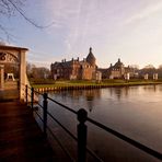 Schloss Anholt, Brücken und Wassergarten.