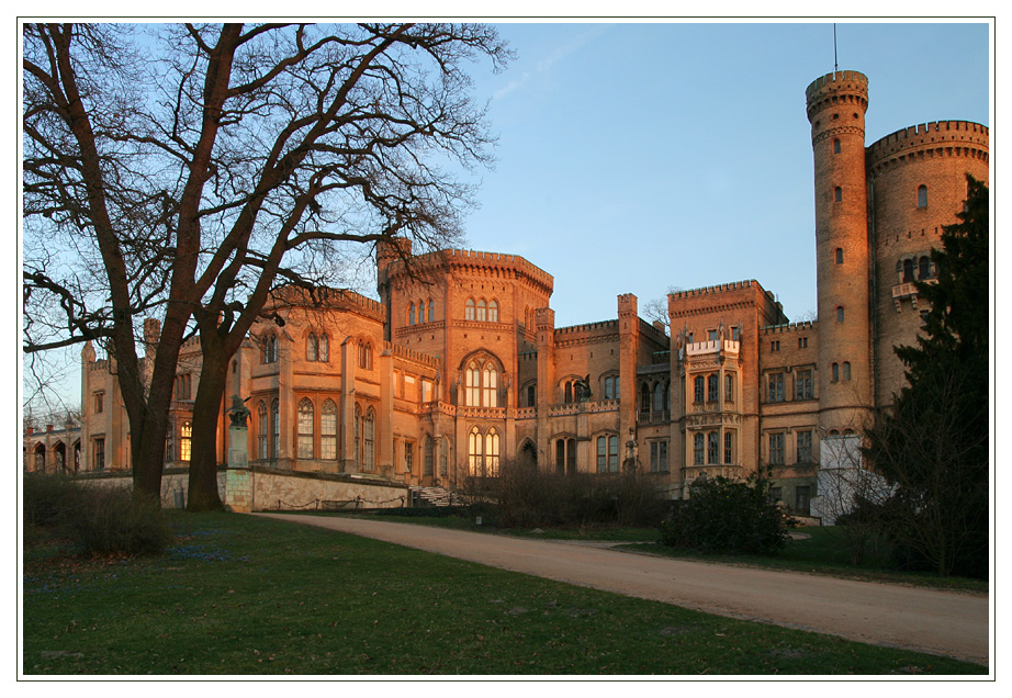 Schloß Babelsberg im letzten Licht