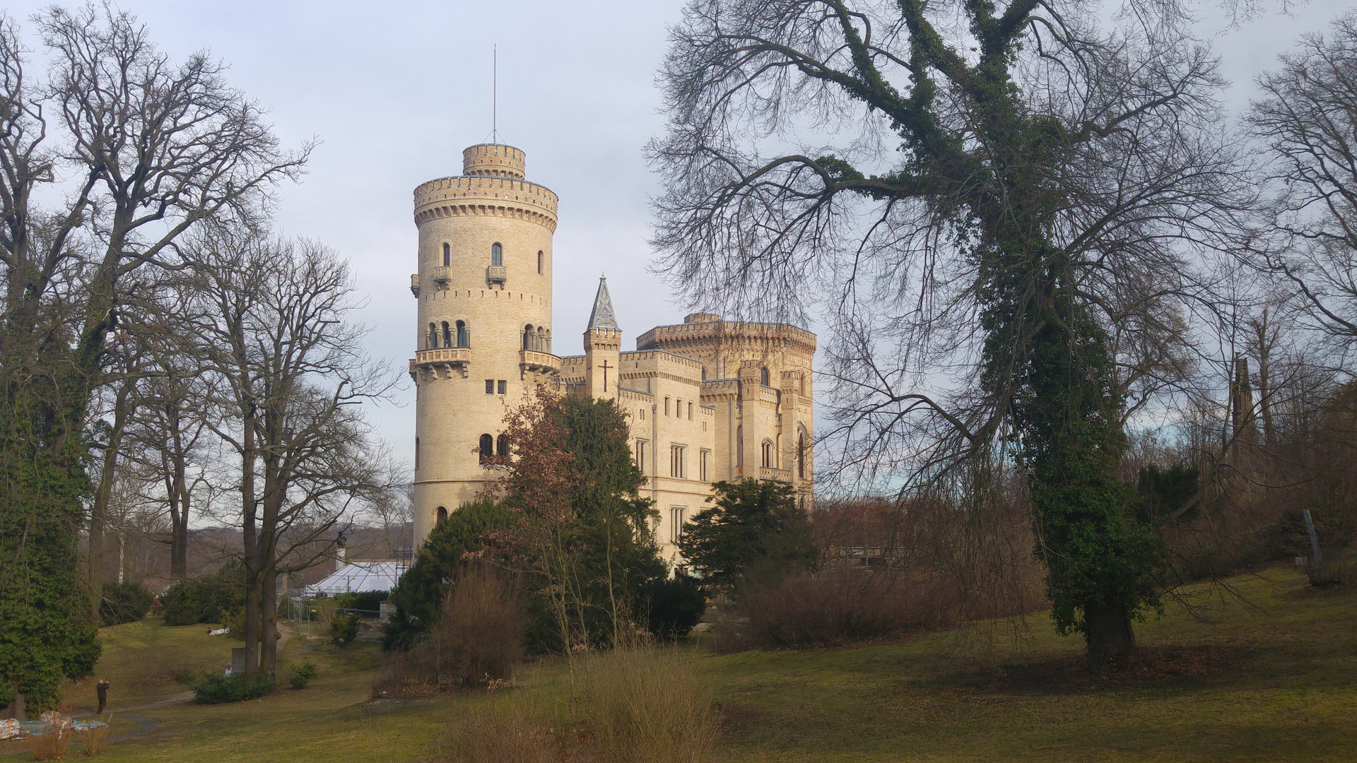 Schloss Babelsberg vergangene Woche Sonntag 07.02.2016