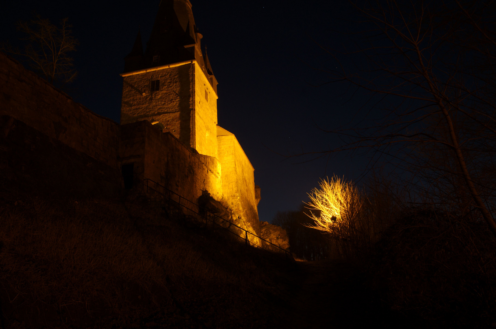 Schloss Bad Bentheim bei Nacht