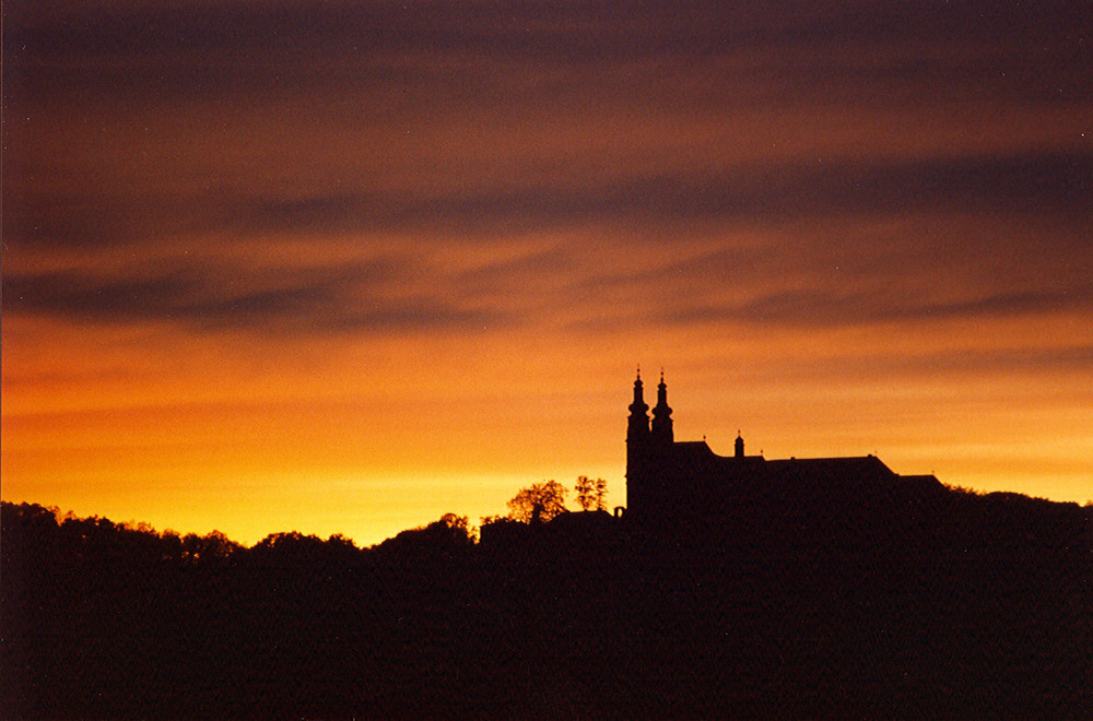 Schloß Banz im Sonnenuntergang