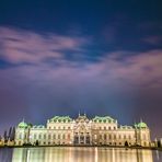 Schloß Belvedere bei Nacht