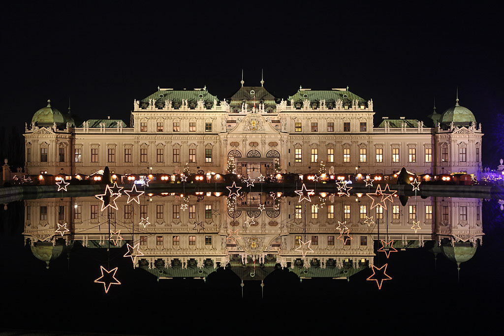 Schloß Belvedere im Advent